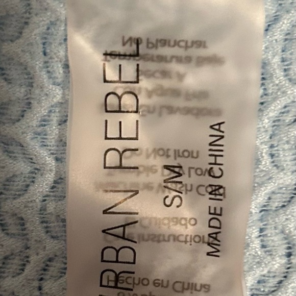 Elegant Light Blue Ruffled Blouse - Picture 2 of 2